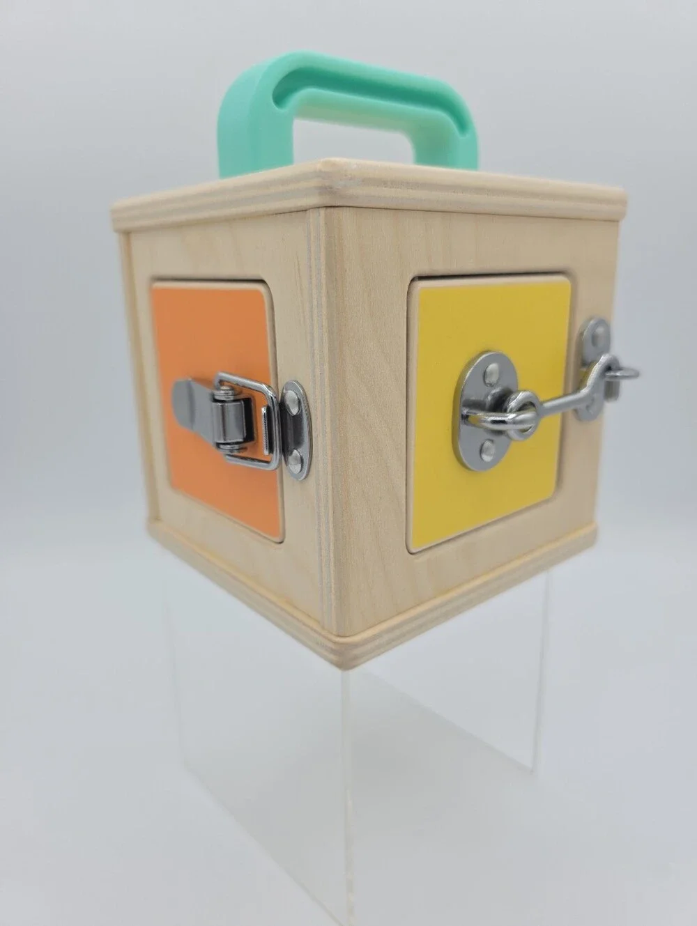 Lovevery Lock Box Realist Play Kit Montessori Wooden Toddler Toy Busy Box
